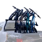 vertical bicycle rack for pickup bed. cab mount bike rack for trucks