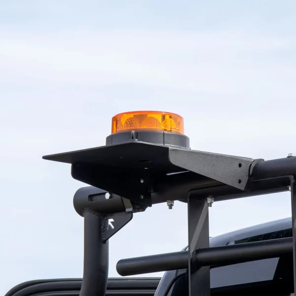 strobe light mount for truck rack